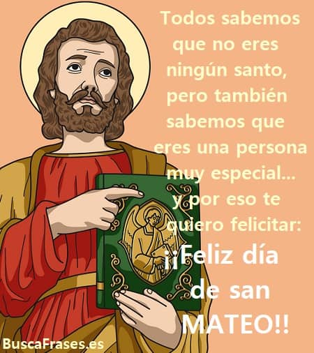 Felicidades Mateo por tu santo