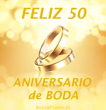 Feliz 50 aniversario de boda
