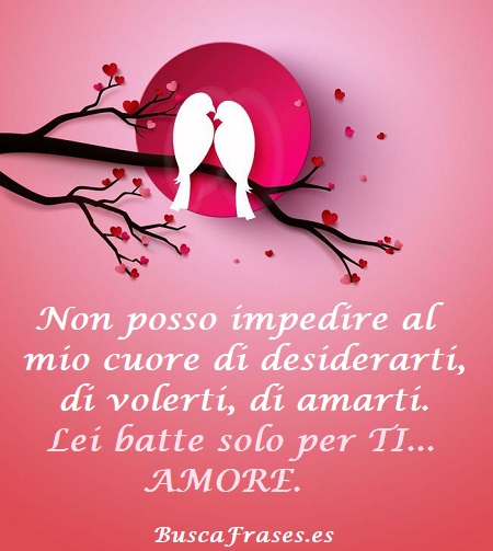 Frases románticas muy bella en italiano