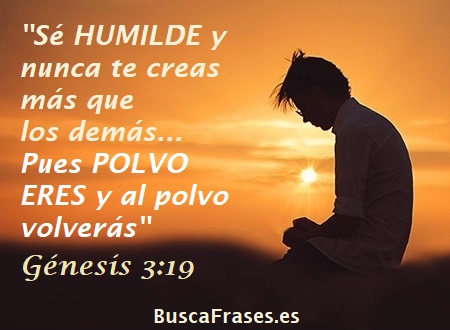 Frases bíblicas de la humildad