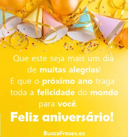 Frases bonitas de cumpleaños en portugués