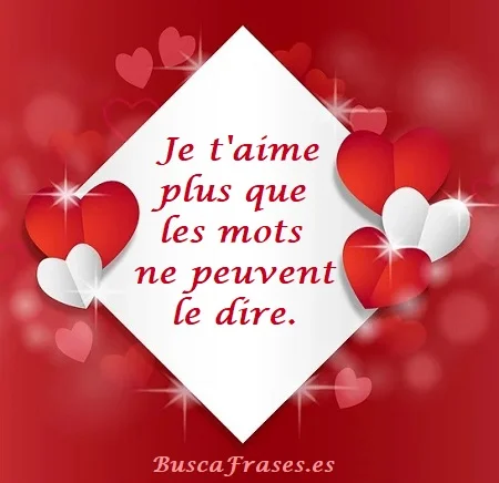 Frases de amor en francés