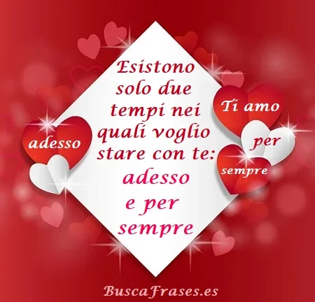 Frases de amor en italiano