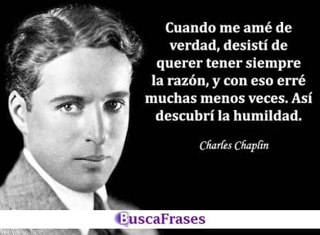 Frases de Charles Chaplin sobre la humildad