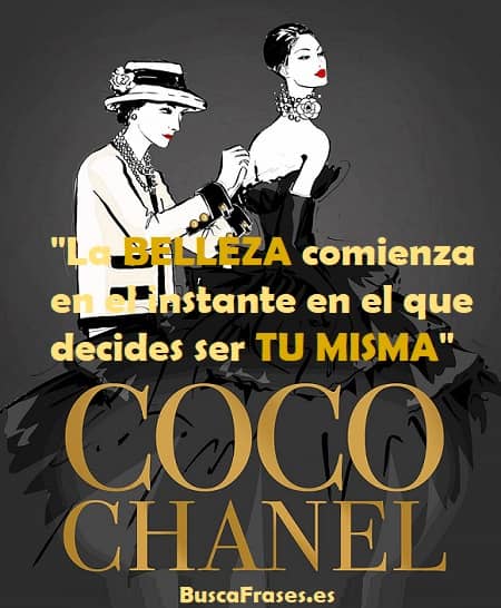 Frases de Coco Chanel de ser una misma