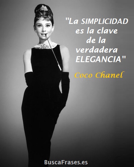 Frases sobre la elegancia de Coco Chanel