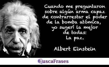 Frases de Albert Einstein sobre la guerra