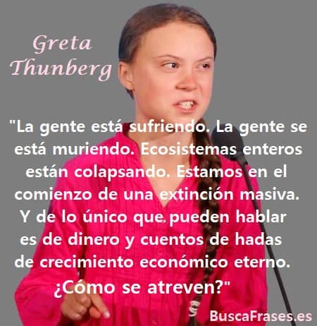 Frases de Greta Thunberg sobre el cambio climático