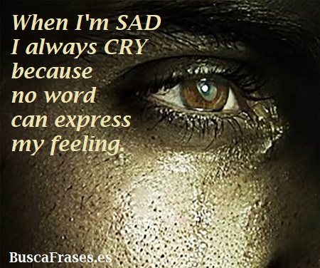 Frases de llorar de tristeza en inglés