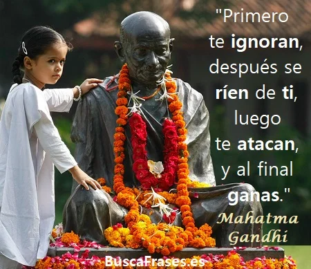 Frases de Mahatma Gandhi sobre el éxito