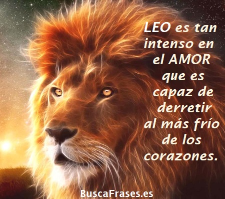 Frases del horóscopo Leo de amor
