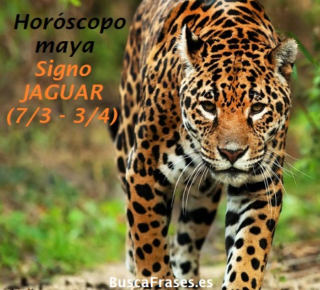 Signo del jaguar en el horóscopo maya