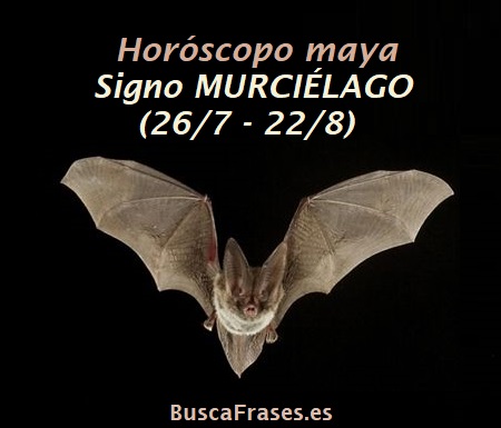 Signo del murciélago en el horóscopo maya